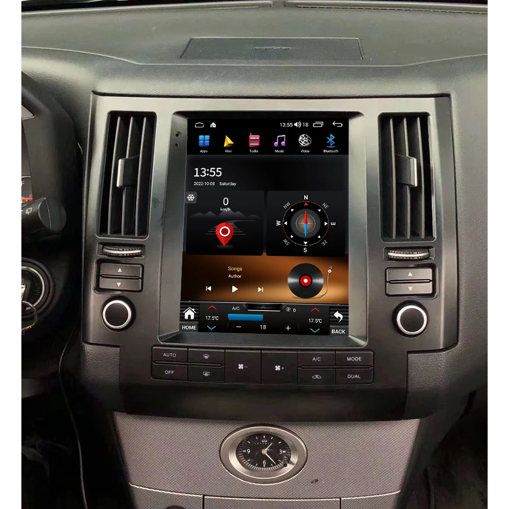 Для Infiniti FX35 FX45 2003-2006 Carplay автомобильный мультимедийный видеоплеер GPS-навигация радиоэкран Android радиоприемник