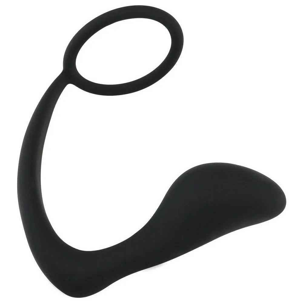 Silica Gel Lock Ring Penis Ring Prostate Massager Adult Sex Toys for Men Back Court Beads Male Butt Plug Couple Sharing Cock - view 3