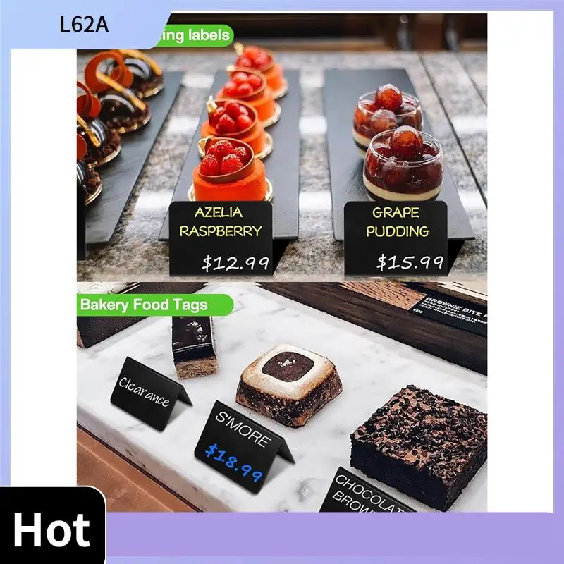 

L62A, 12 упаковок, 4-дюймовые X3-дюймовые мини-вывески для классной доски для вечеринки-буфера, этикетки для еды для вечеринок-вывески для свадебного стола
