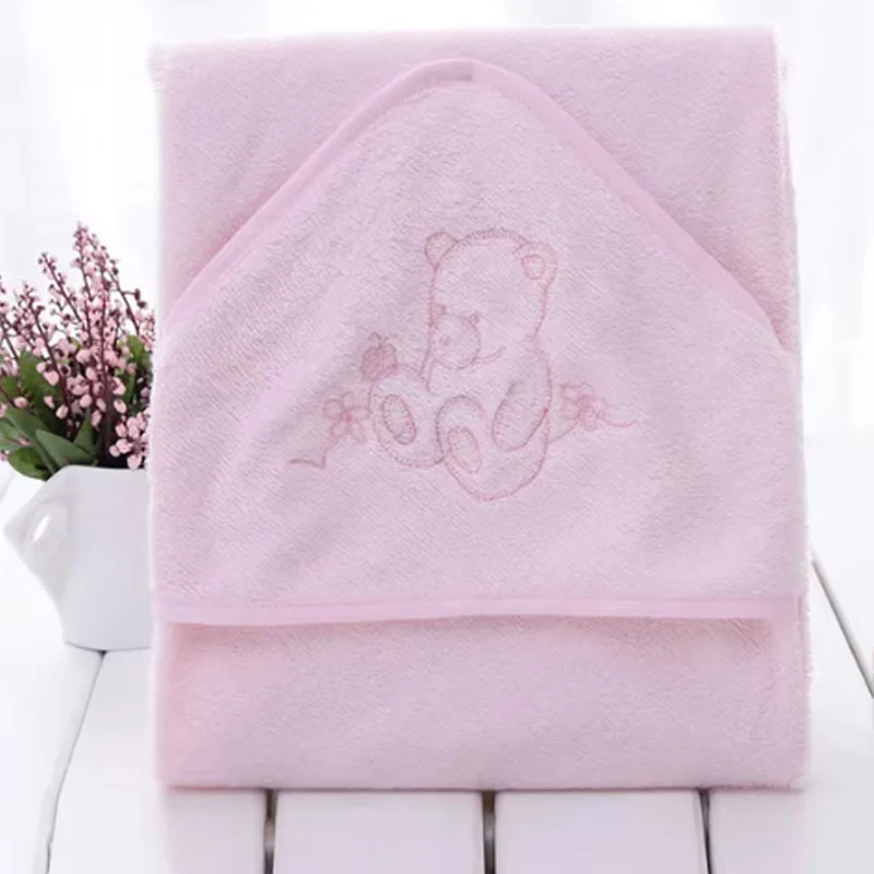 Baby Blanket 100% Bamboo Fiber Super Soft And Comortable 90x90cm 345gsm Baby Towel Baby Hooded Towel Infant Towel