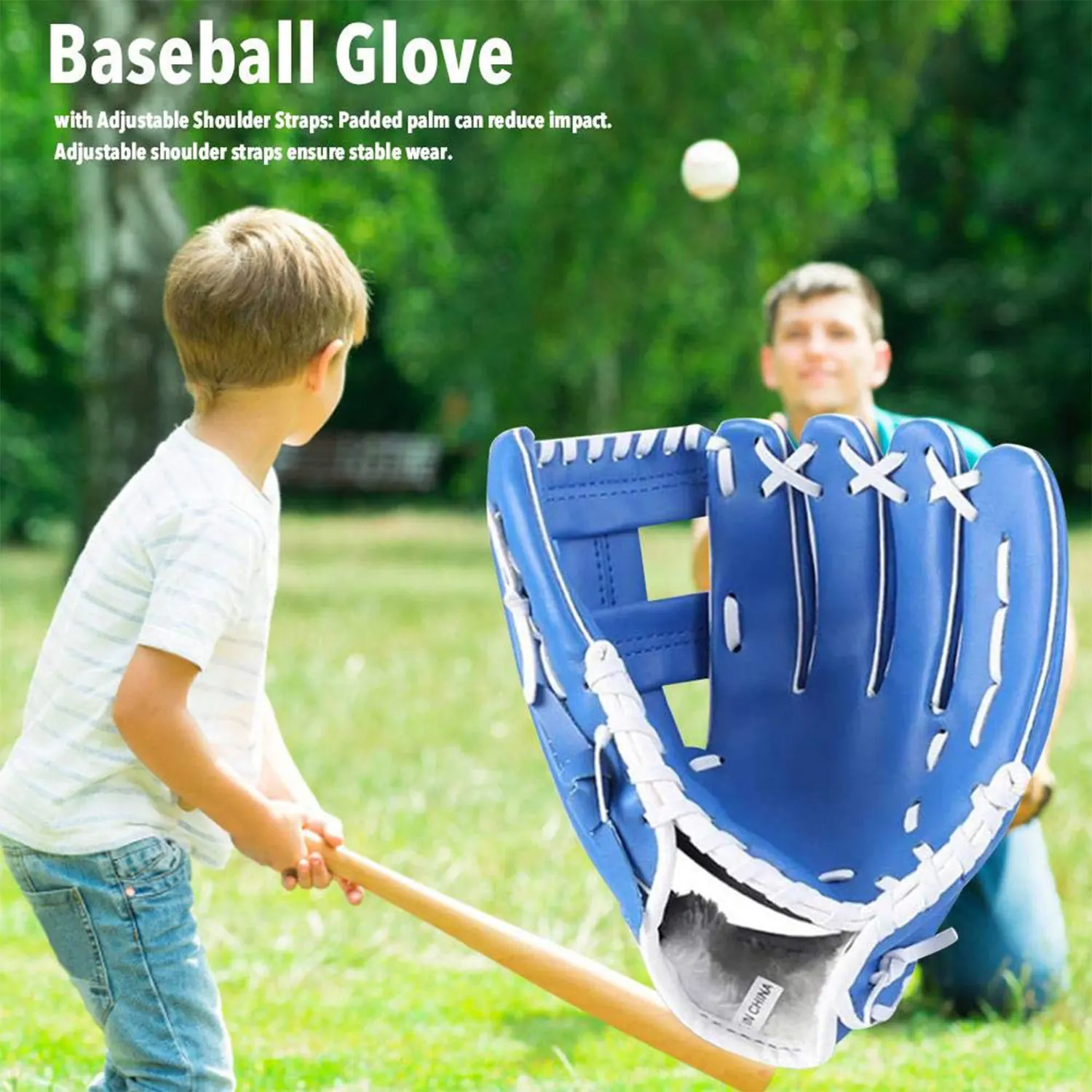 Outdoor Sport Baseball Glove PU Leather Batting Gloves Softball Training Practice Equipment For Kids/Teenagers/Adults 2025 New view 5