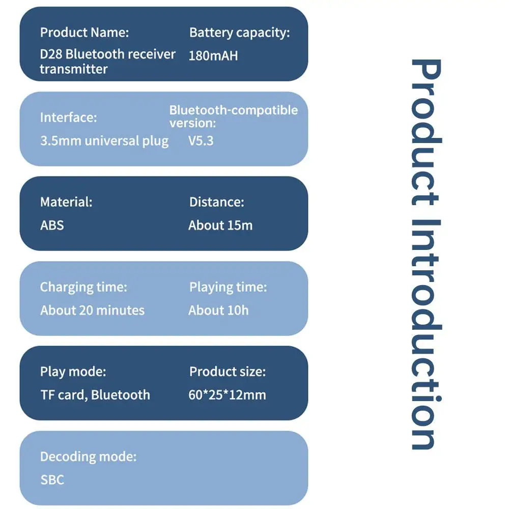 3in1 Adapter Ease Of Use Onboard Aux 5.3 Vehicle Audio Amplifier Tf Play Receiver Easy Setup