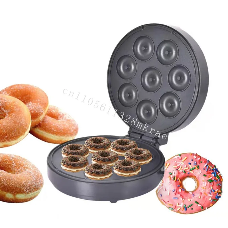 

New Non-Stick 8-Hole Robot Home 1400W Donut Maker Mini Donut