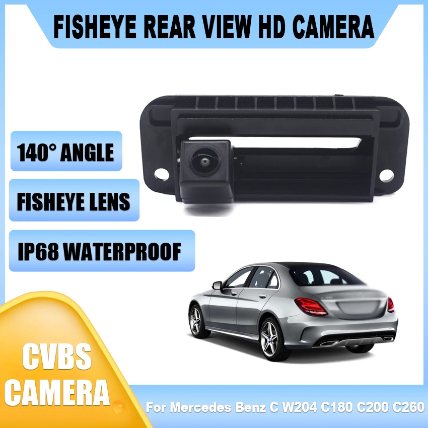 

Trunk Handle Backup Camera CCD Car Rear View Camera Reverse Parking Camera For Mercedes Benz C W204 C180 C200 C260 Night Vision