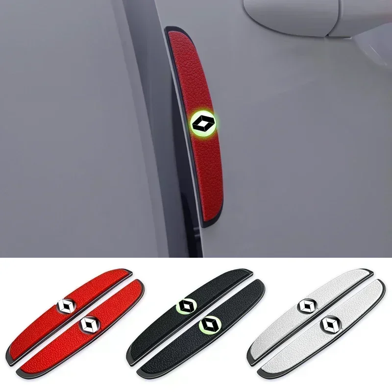 

4Pcs Car Door Bumper Anti-collision Rubber Stickers For Renault Clio Koleos Megane Espace QM6 Kadjar Captur Scenic Laguna