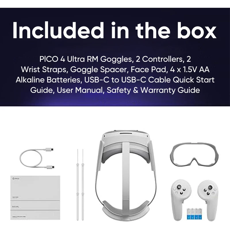 نظارات VR لاسلكية ثلاثية الأبعاد من Pico 4 Ultra ، كوالكوم ، سنابدراجون XR2 ، شاشة Gen 2 ، شاشة 90 هرتز ، درجة FOV105 ، 45 واط ، شحن سريع ، WIFI7 ، 12 جيجابايت ، GB