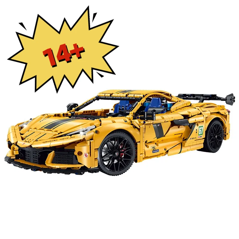 

GULY10622 IN STOCK 1:8 Technical remote control Sports Car Building Blocks Assembling MOC Racing Bricks Model Child Toy Gift Set