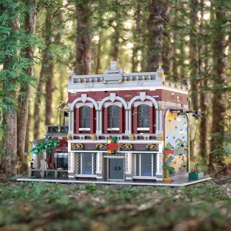 

5397 шт. MOC Osceola Lounge, набор строительных блоков, классическое пространство для отдыха, креативные блоки для подарков на день рождения своими руками