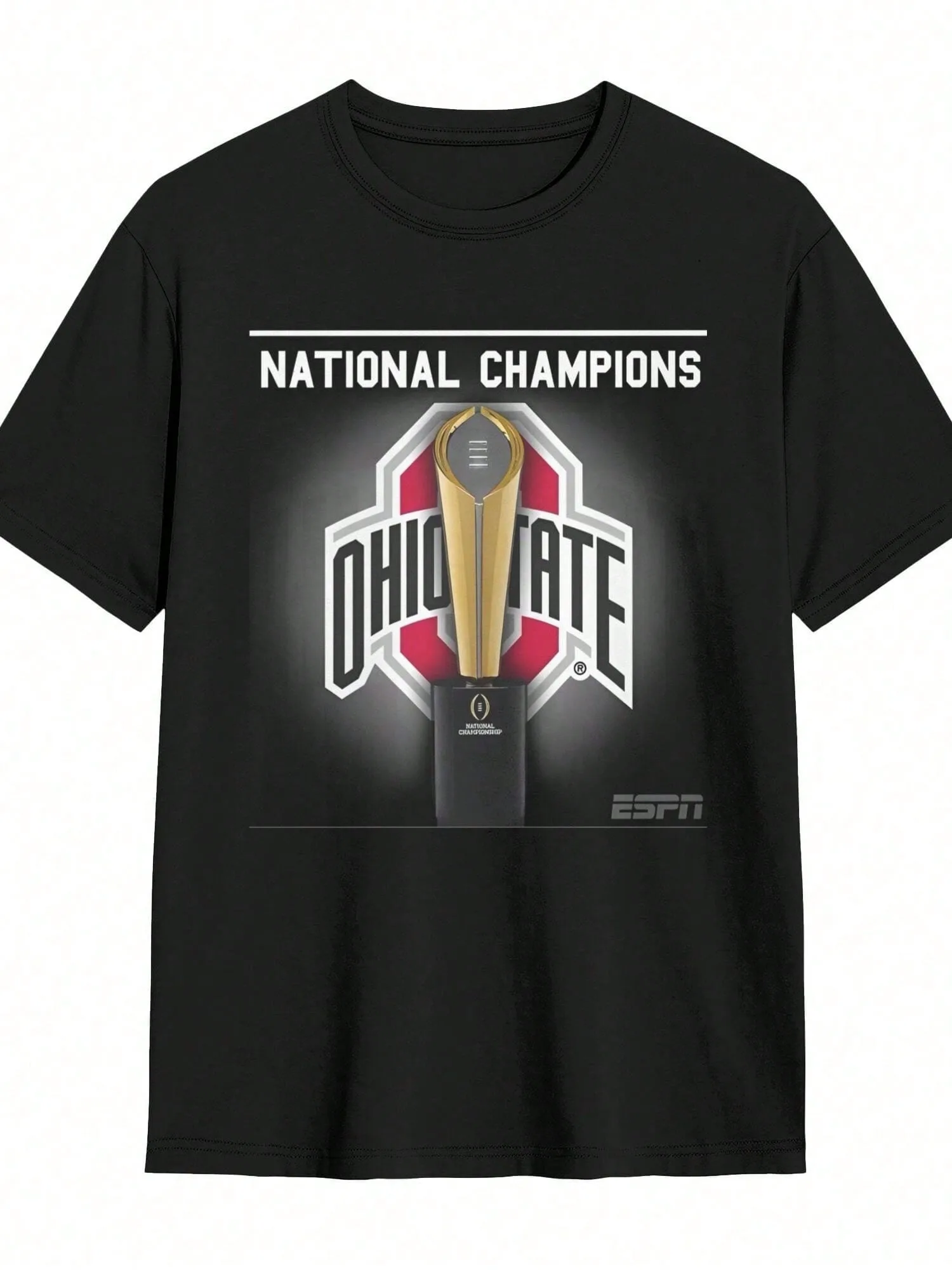 

Men Women Ohio State Buckeyes 2025 National Championship Football Shirt Outfits Graphic Printed Tee Shirts Top Clothing