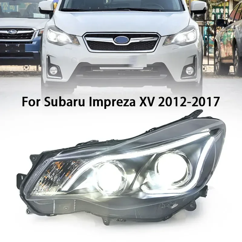 

Автомобильные фары для Subaru XV 2012-2017, светодиодные автомобильные лампы, дневные ходовые огни, динамические указатели поворота, автомобильные аксессуары