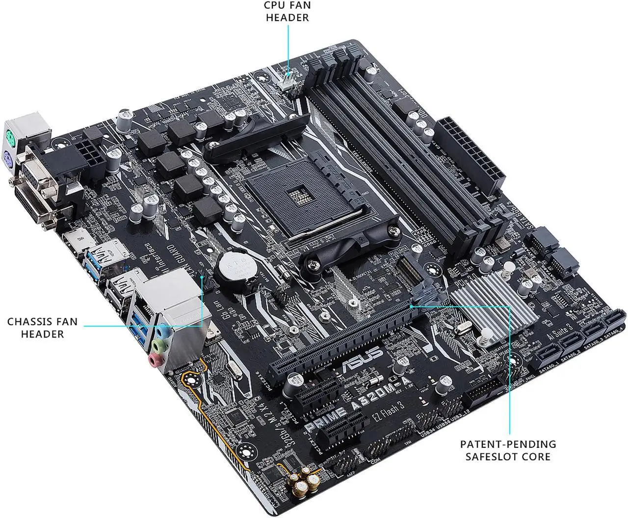 اللوحة الأم ASUS PRIME A320M-A AM4 A320M DDR4 32GB M.2support Ryzen 5 5600 Ryzen 7 5700 Ryzen 5 2600 Ryzen 7 3700 cpu Micro ATX
