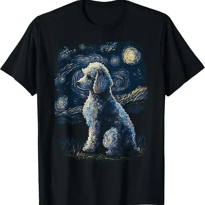 Poodle Dog Starry Night Dogs Lover S T Shirt