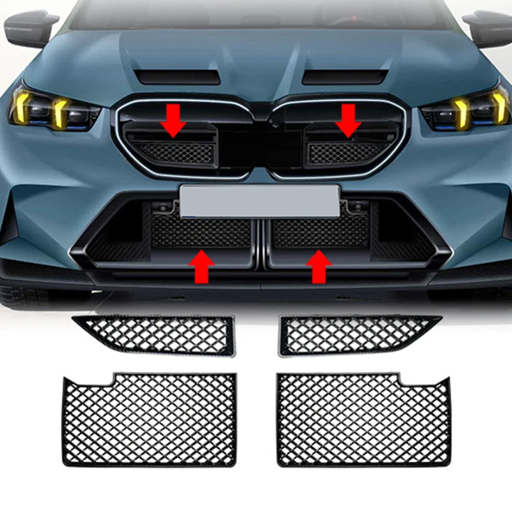 

Car Front Bumper Center Lower Grille Mesh Leaf Guard For BMW M5 Series G90 G99 2025 Replacement Grill Mesh Air Inlet Cover﻿