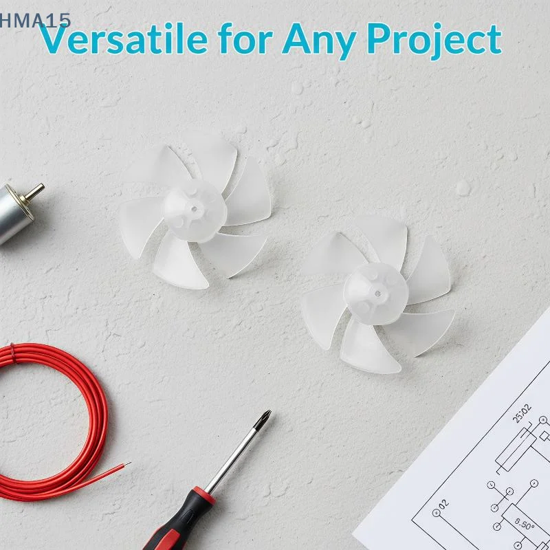【YA】Mini Plastic Wind Wheel 6 Blades Transparent Fan Blade 2/4/10Pcs Low Power Replace Parts for Kids DIY Science Projects