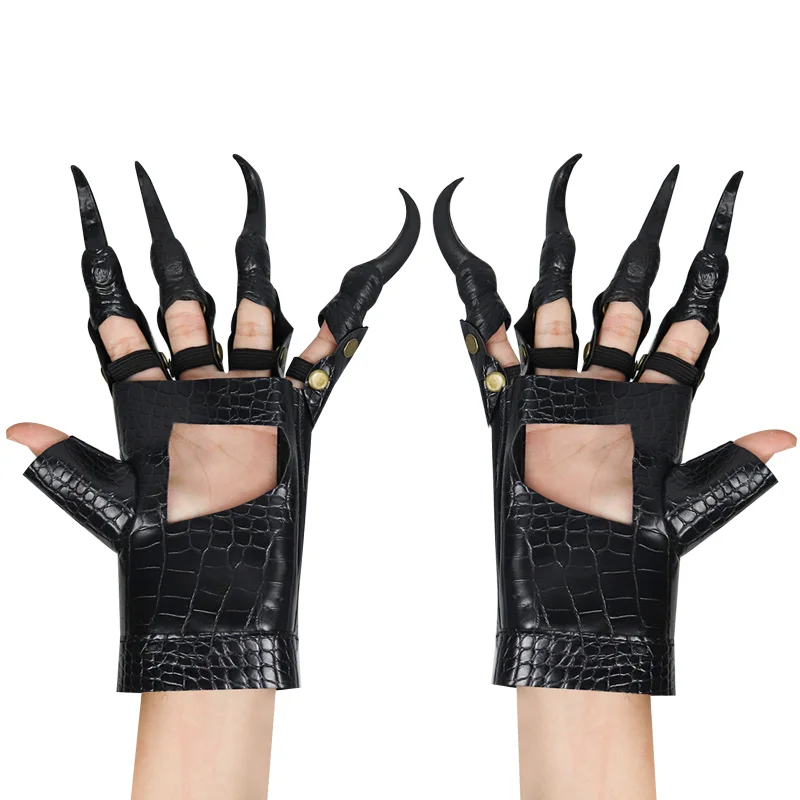 2025 New Halloween Carnival Party Props Accessories Cosplay Dress-up Gloves Simulated Dragon Claws