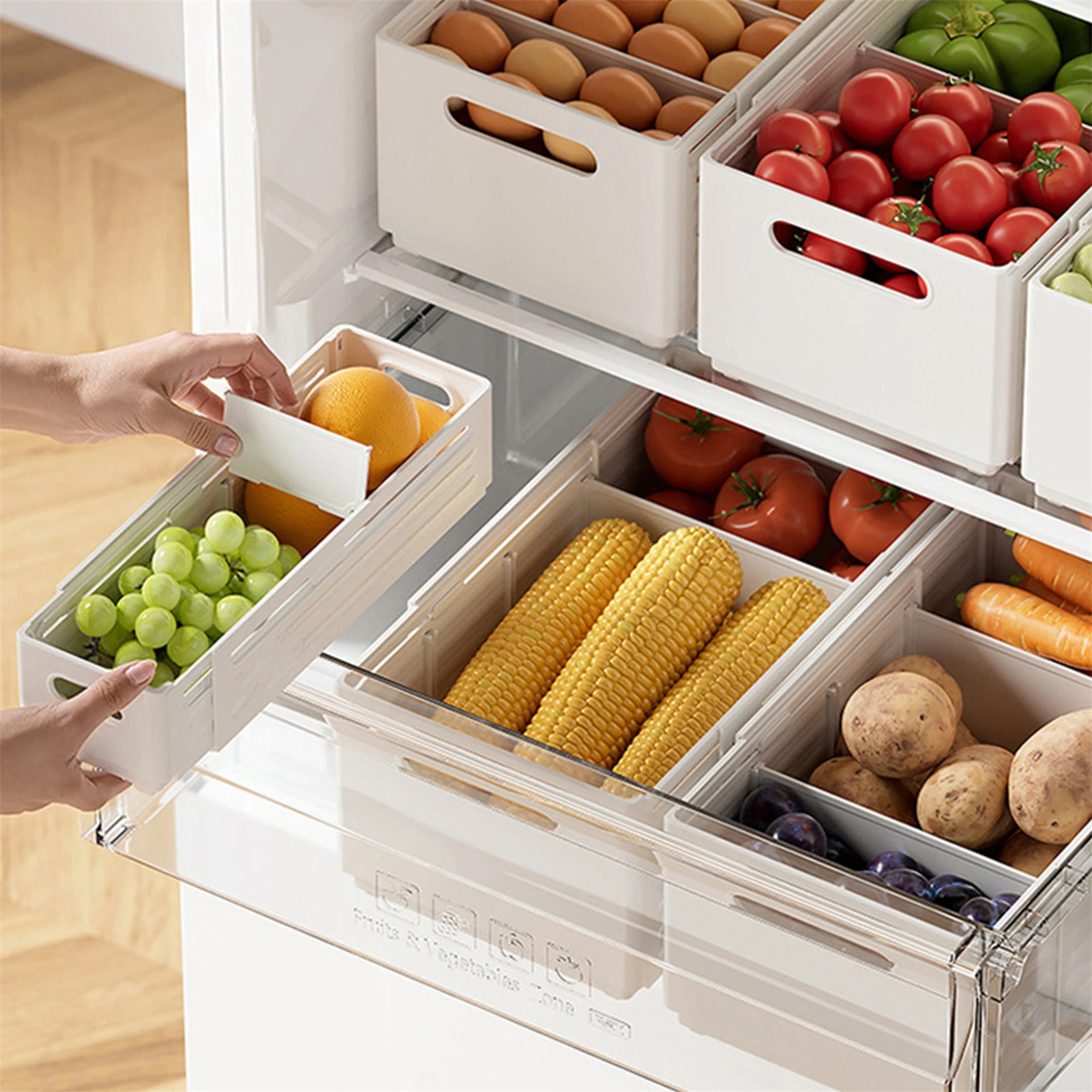 

Telescopic Kitchen Storage Basket Large Capacity Cabinet Organizer Rack Condiment Seasoning Bottle Snack Spices Storage Rack