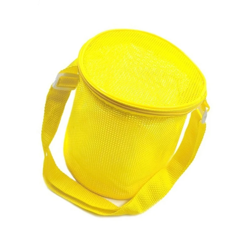 أطفال شبكة الشاطئ الحقائب قابل للتعديل حقيبة الكتف دلو الشكل تصميم حمل حقيبة 15UB #3