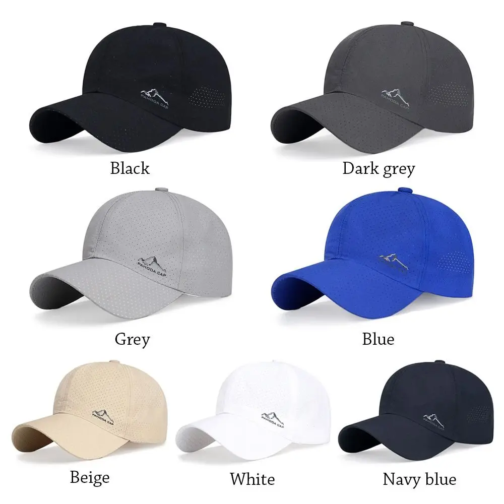 Men Women Summer Thin Quick Dry Baseball Cap Male Golf Breathable Sunscreen Sunhat For Fishing Sun Hat Unisex