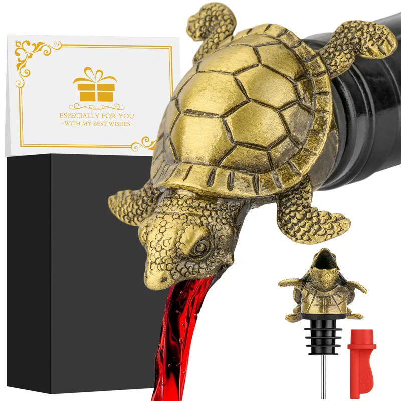 2-в-1 бутылка вина с морской черепахой и пробка для вина, шампанского, пива, аксессуар, барная посуда для клубного набора для вечеринки