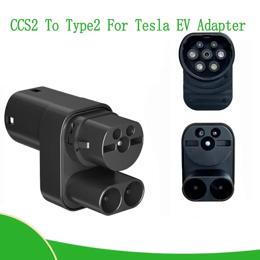 

Ev Adaptor Charger Adapter TPC Electric Vehicle Charging European Standard CCS2 to Type2 For Tesla Model 3/s/x/y