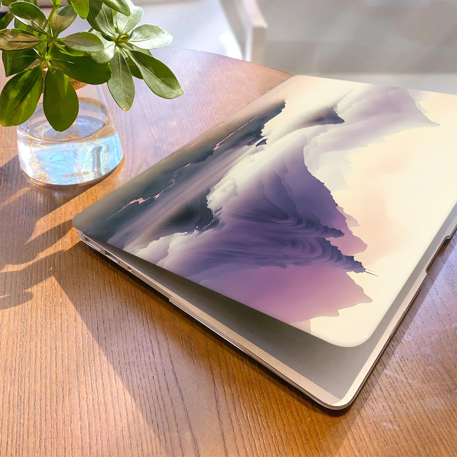 Gradient Paint Mountain case Compatible for MacBook 2024 Pro M4 Air 15 13 A2681 A3113 M3 M2 A2941 A3114 Pro case A2338 M1 A2337