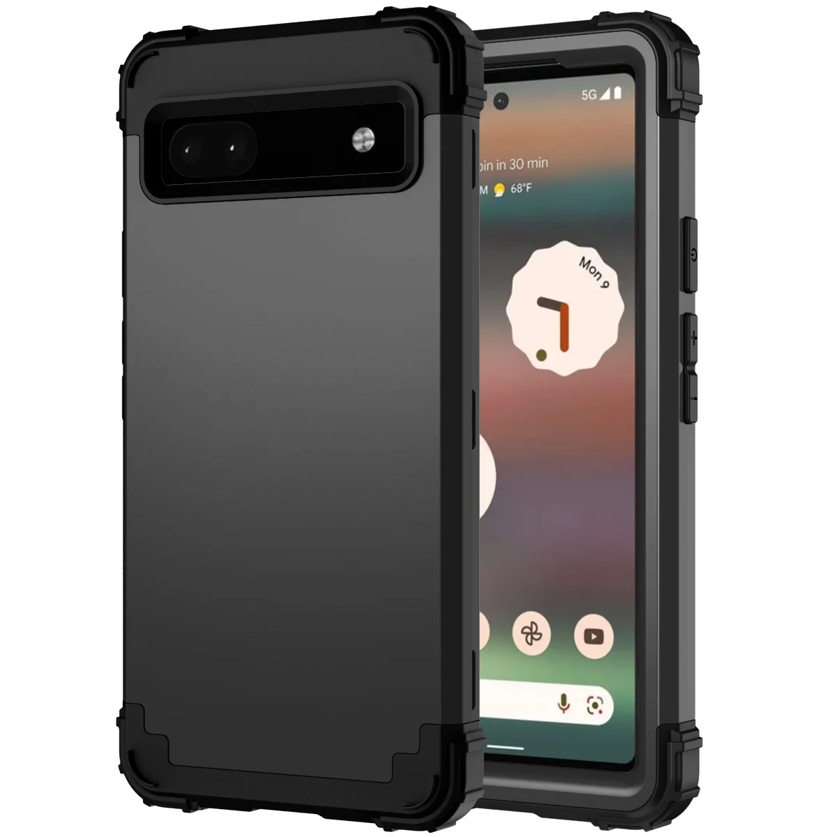 Pixel 6A Cases Heavy Duty Sturdy Armor Defender High Impact Shockproof Protective Case For Google Pixel 6A Cover