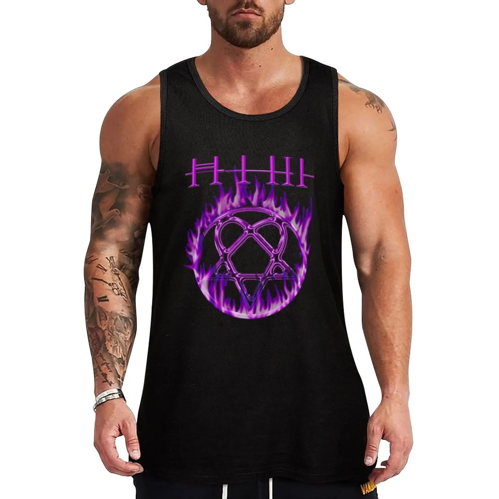 HIM BAND Tank Top Street Hip Hop Tank Top Casual Sleeveless Wear