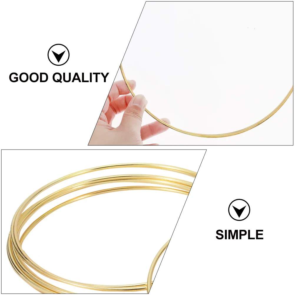 

5pcs Metal Dream Catcher Circle Iron Rings For Diy Wreath Home Decor Craft Tools Round Shape Accessories