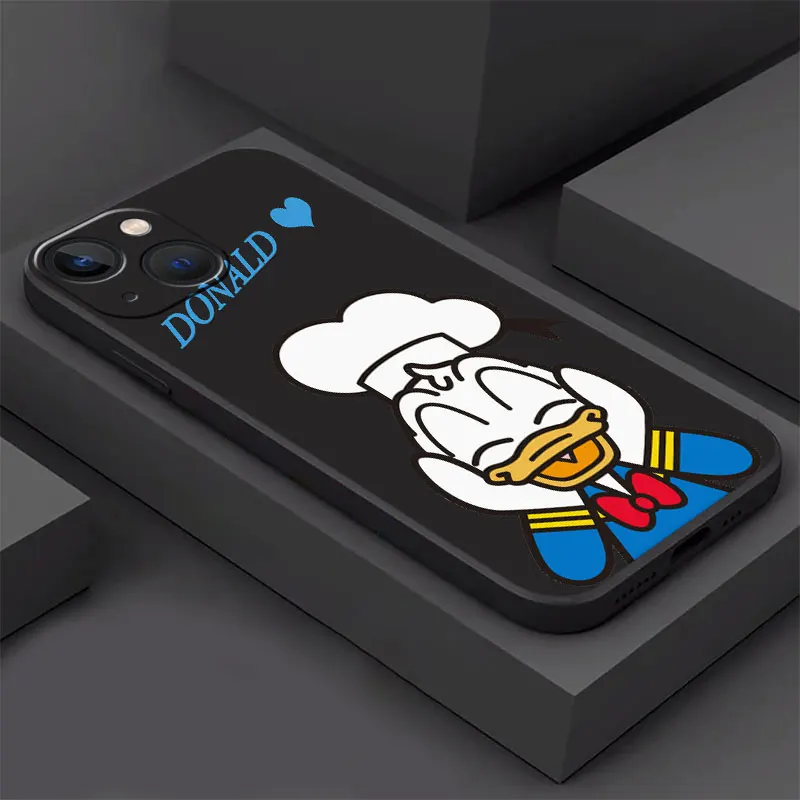 phone Cases for iphone 14 case 11 13 15 Pro XS Max 8 12 Mini X SE 7 14 Plus funda Antiscratch cover Cute Cool Donald Daisy Duck