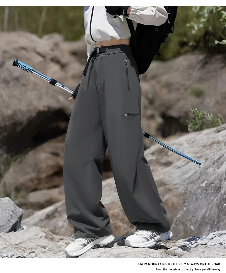 Damen Wasserdichte & Winddichte Outdoor-Hose Kratzfestes Gewebe für Allwetter-Abenteuer – Detail 5
