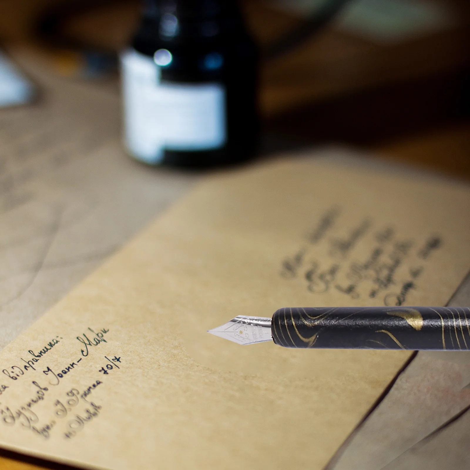 

1 set 1 Set Wood Handle Dip Pen Calligraphy Set Smooth Polished Writing Tool For Beginners English Calligraphy Kit Art Supplies