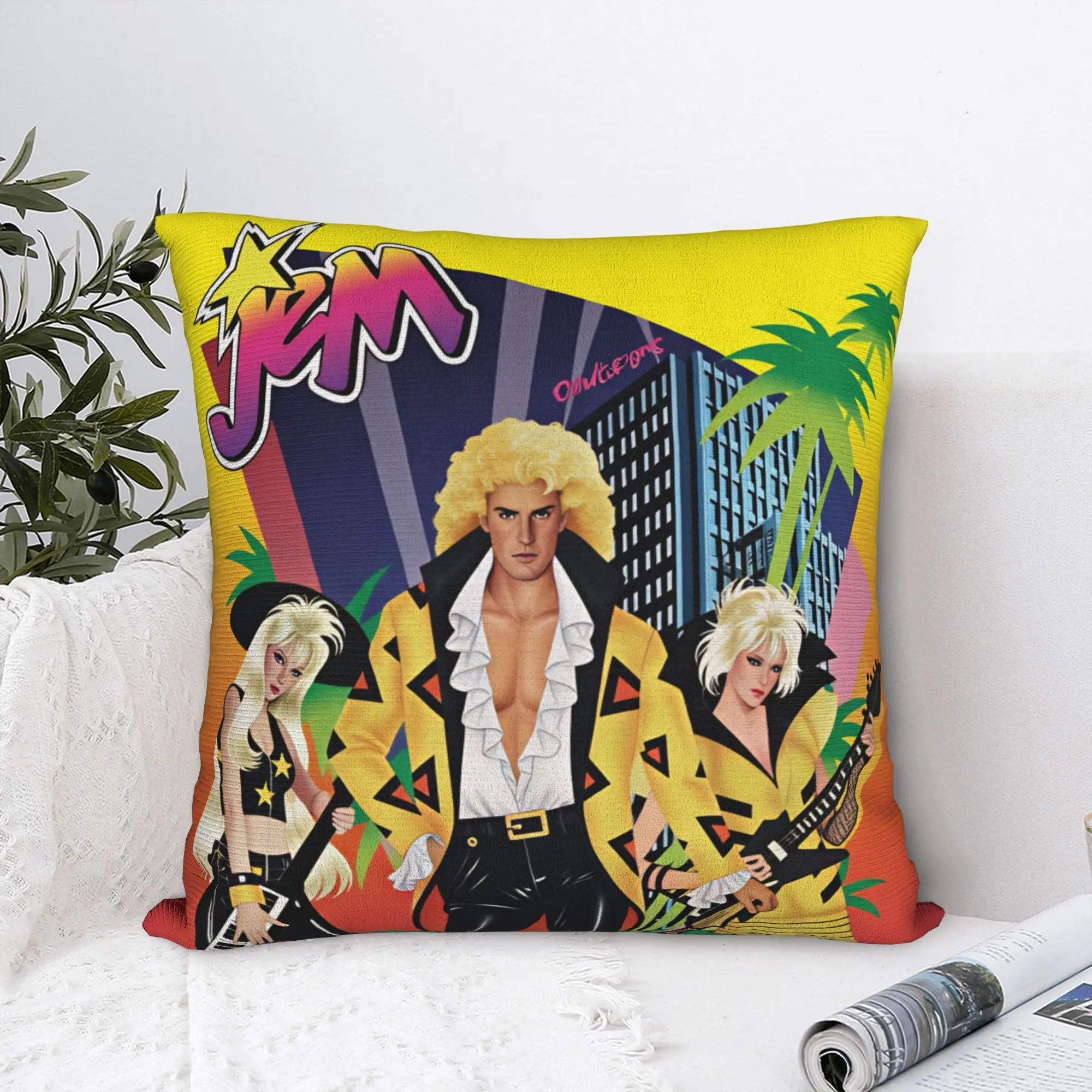 Jem And The Holograms Movie Pillow Cover  Graphic Cushion Cover Morden Pillow Case For Sofa Home Decor