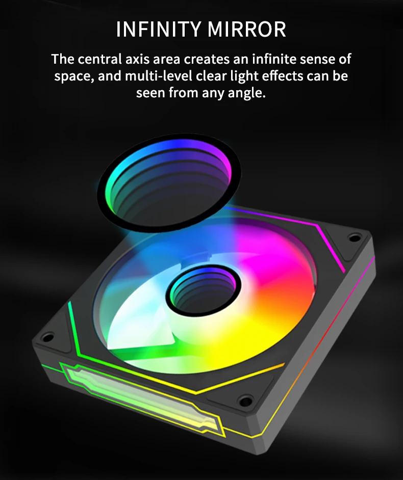 VENTIPRO 4PRO ARGB PC Case Fan 120mm PWM High Airflow Quiet Cooling Fan For Desktop Computer Case CPU Cooler image 5