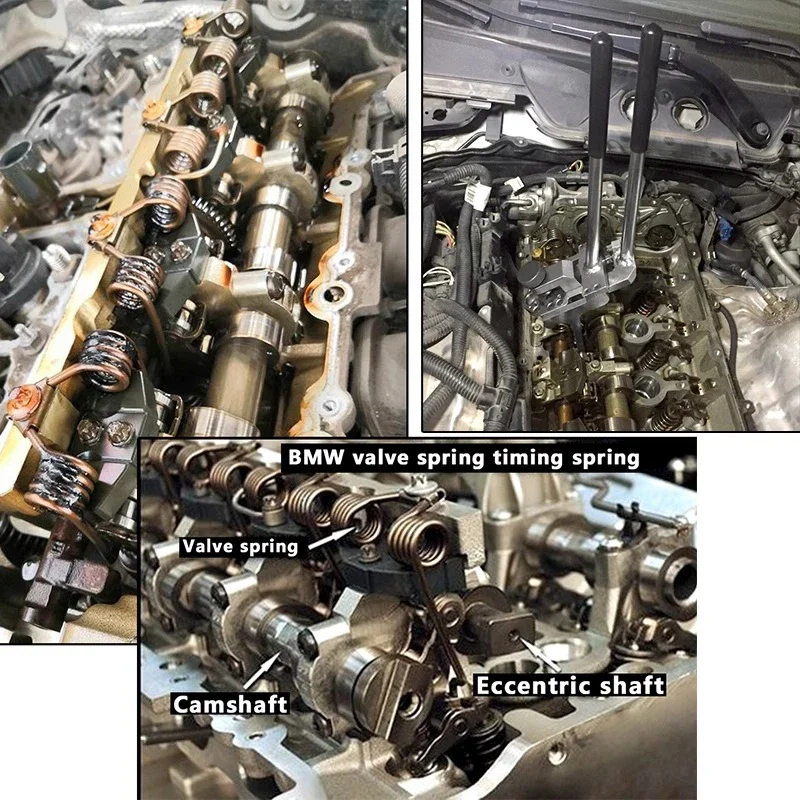 

Valve Pressure Spring Installer/Remover For BMW N13, N20, N26, N51, N52, N53, N54, N55 Engines Valve Torsion Spring Disassembly