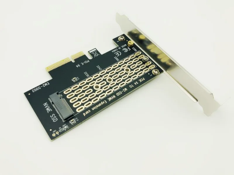 Adaptateur PCIE vers M2, carte Riser PCI Express vers M.2 NVcloser SSD PCIE, clé M NVcloser SSD M2, 6 000 cartes pour ordinateur, 6 pièces