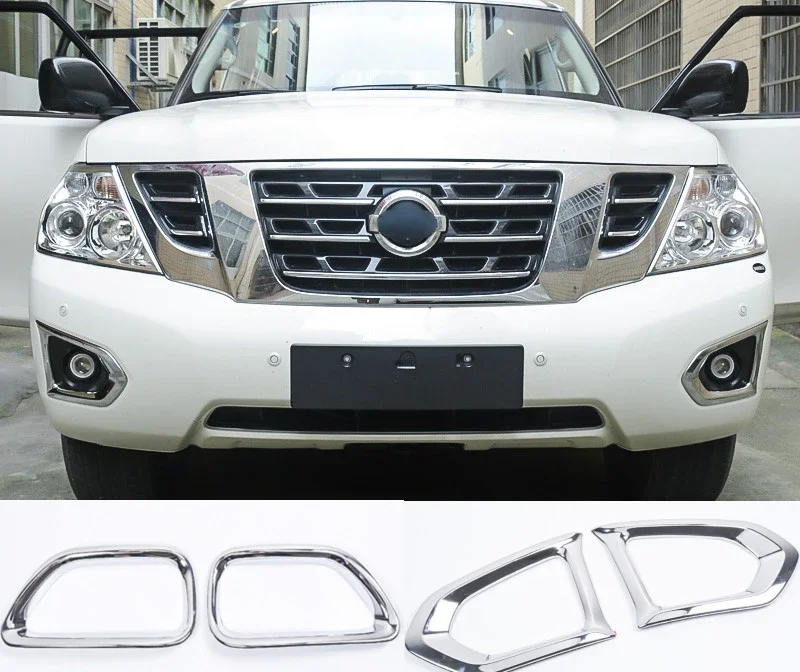 for 2020-2016 Nissan Patrol Y62 lampshade Modification Accessories Front and Rear Fog Lamp Decoration Frame