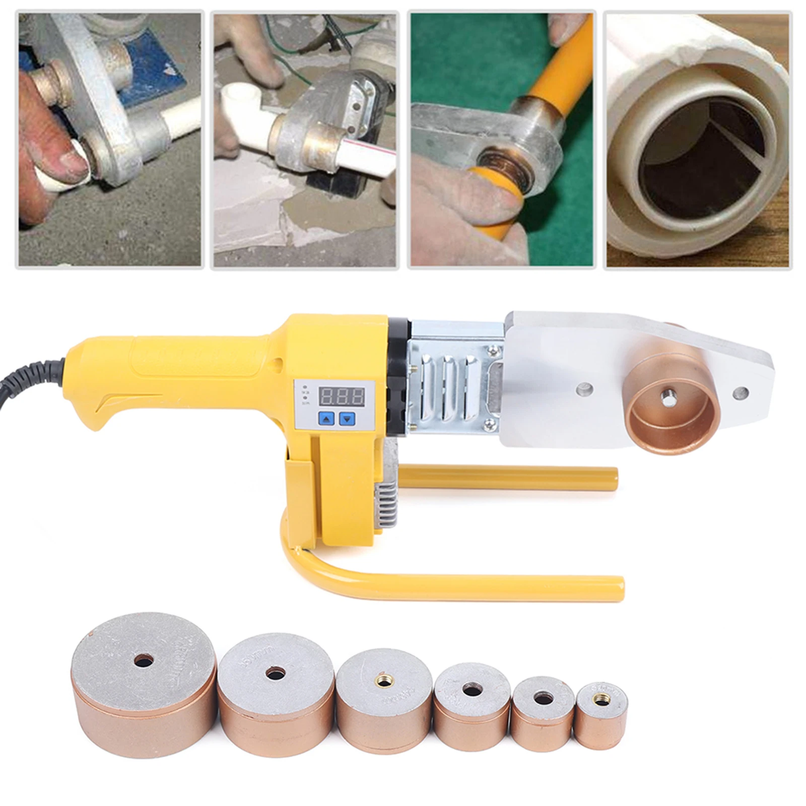 800W Performance Water Pipe Welding Machine LED Temperature Display pipes Connection Welding Tools