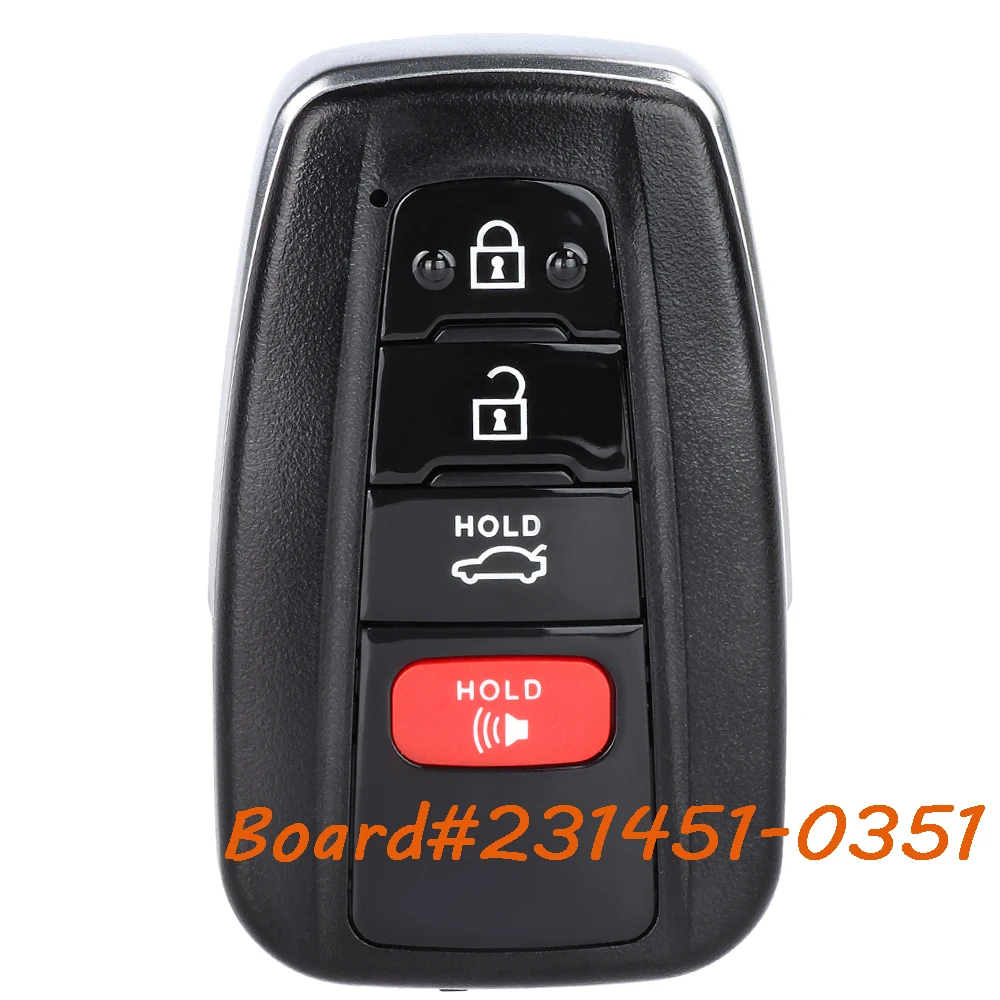 

KEYECU 231451-0351 Умный дистанционный брелок без ключа для Toyota Avalon 2019 2020 2021 Camry 2018 19 20 21 2022 2023 HYQ14FBC 314,3 МГц