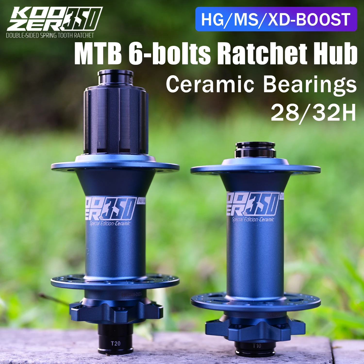 KOOZER350 Boost MTB Bike Hub Set | 40T/60T Planetary Ratchet
