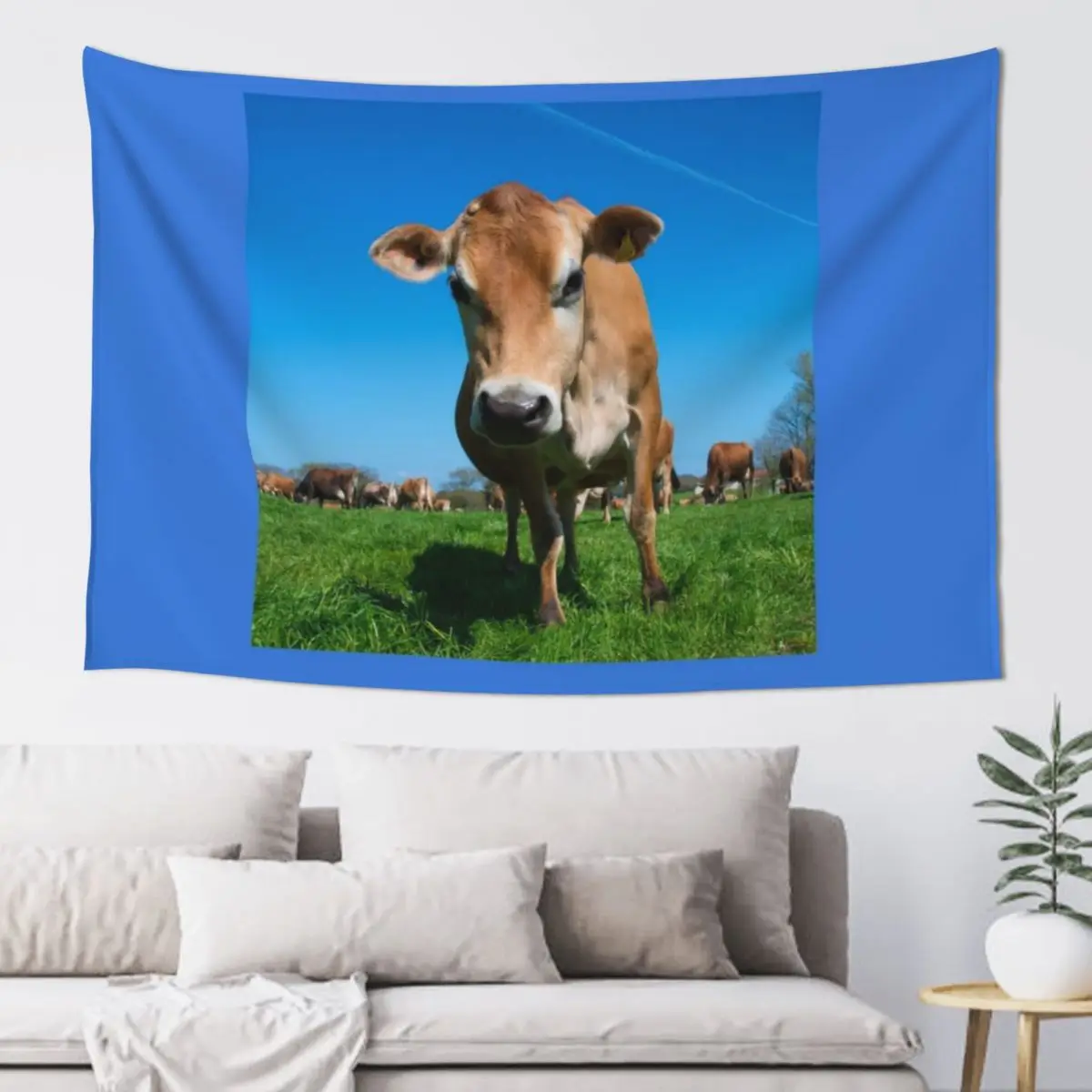 

Jersey Moo Tapestry Wall Decoration Bathroom Decor Room Decor Aesthetic Wallpaper Tapestry