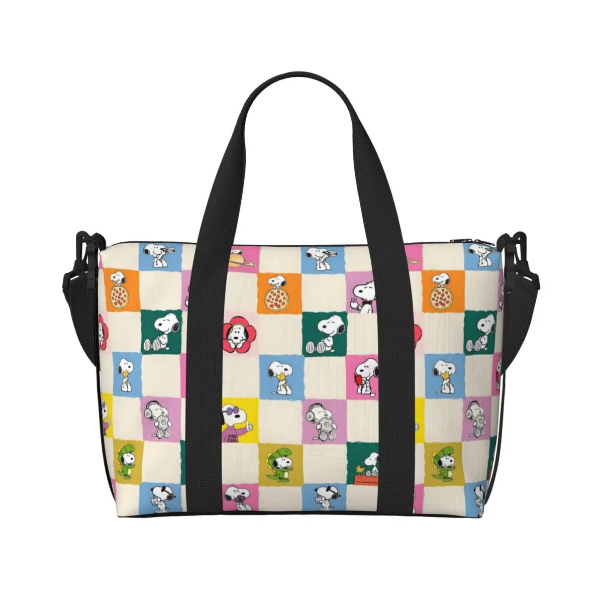 

Изготовленная на заказ сумка для покупок S-Snoopys, женская большая вместительная анимационная пляжная сумка для спортзала, дорожные сумки