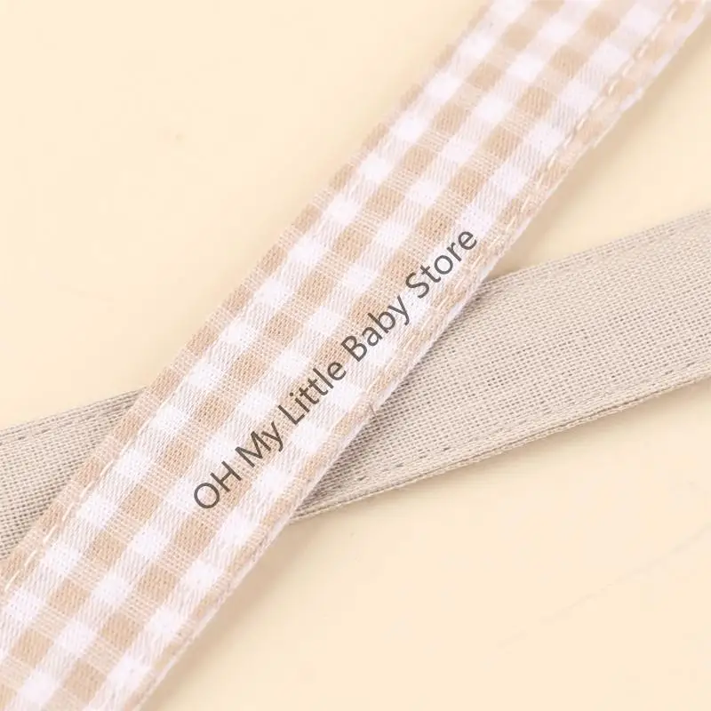 

M76C 2 шт., цепочка для соски, хлопок + дерево, зажим для соски, держатель, ремень, подвеска для кроватки для малышей, пустышка