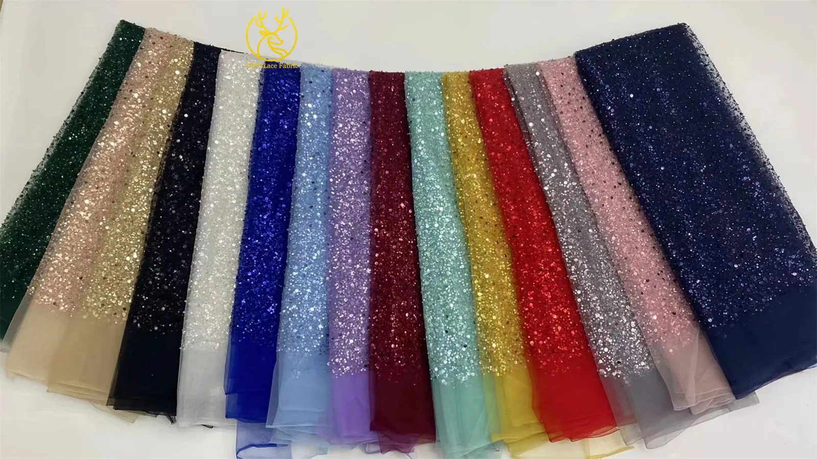 Tela de encaje africana al por mayor con lentejuelas 2026, tela de encaje de tul con cuentas francesas nigerianas para coser vestidos de fiesta y bodas