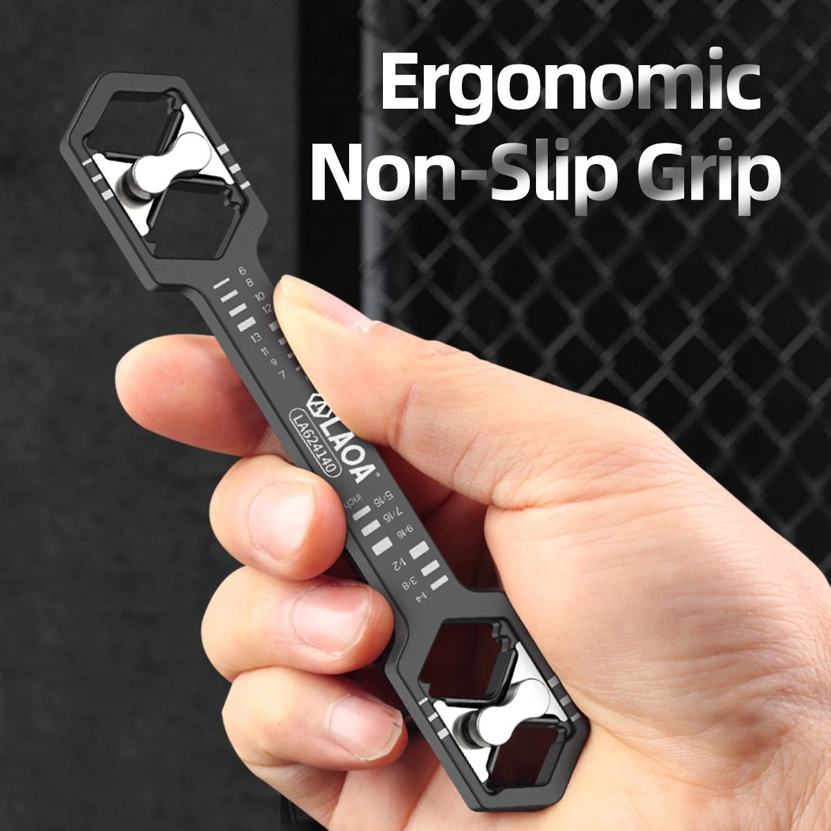 

LAOA Регулируемый шестигранный ключ из легированной стали 14-в-1, метрический двусторонний сливовый ключ