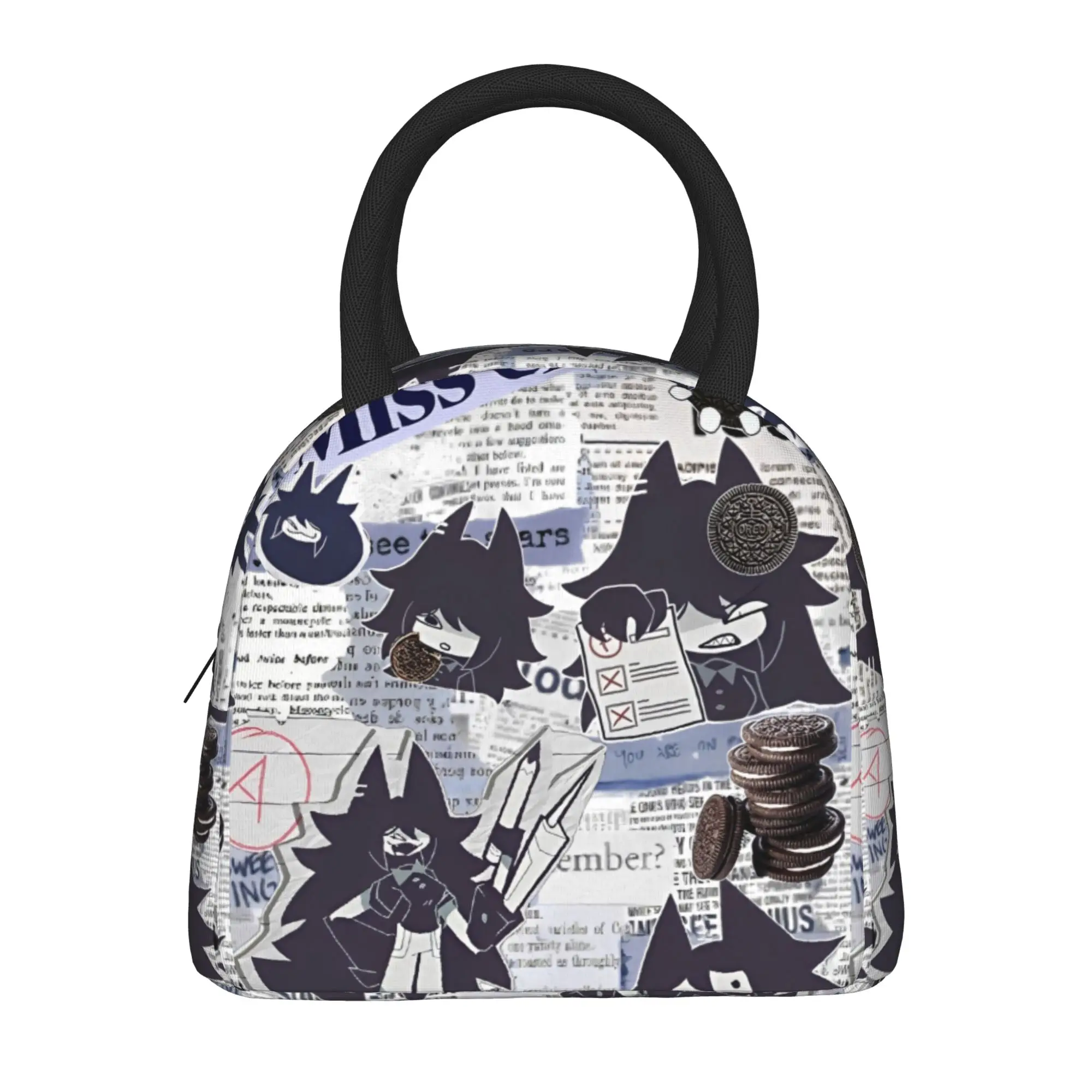 Fundamentals Paper Education Anime Merch Insulated Lunch Bags For School Food Storage Bag Portable Thermal Cooler Lunch Box