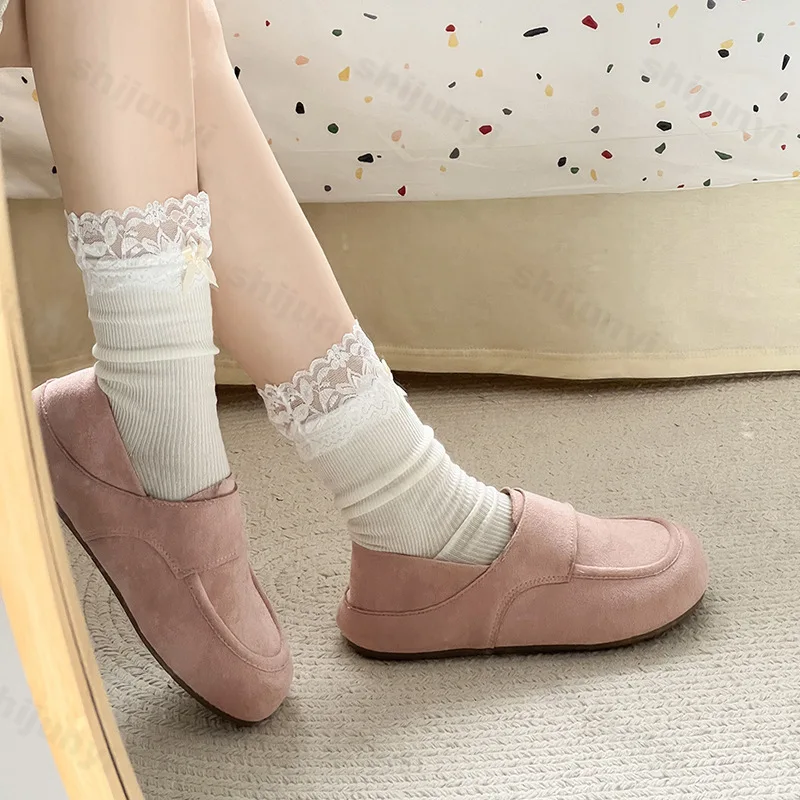 

Женская обувь Мэри Джейн, осень 2024, новая мода, роскошная винтажная повседневная обувь без шнуровки, легкие удобные уличные нескользящие туфли на плоской подошве