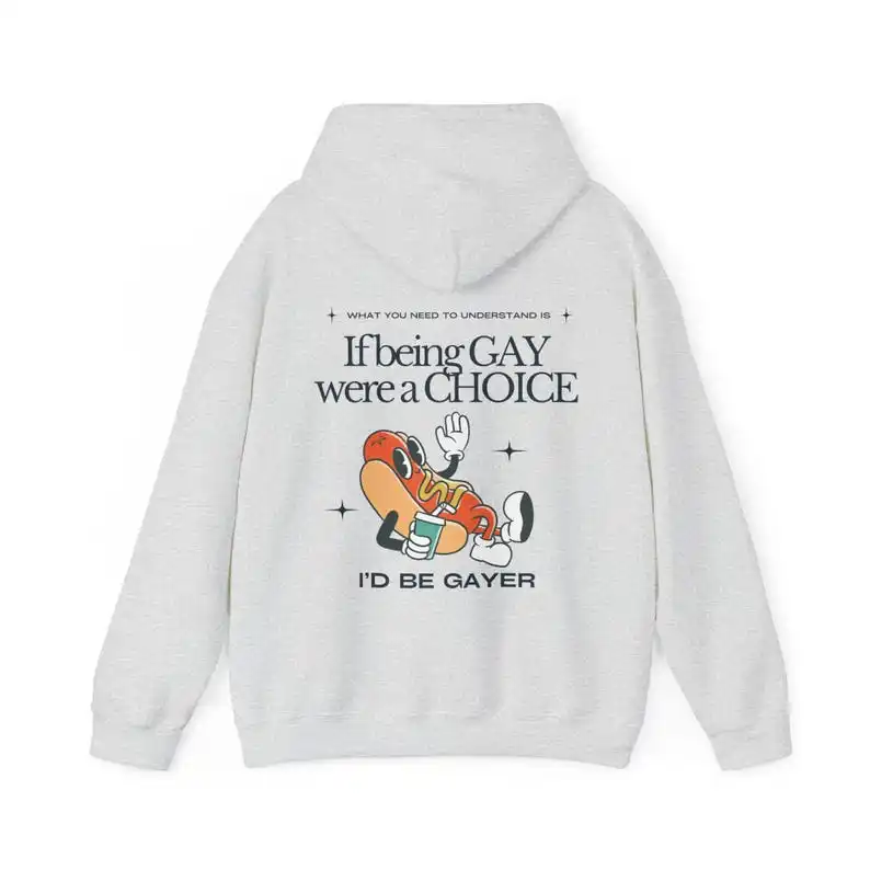 مثلي الجنس فخر هوديي LGBTQ Queer مثليه هدية إذا كان مثلي الجنس كان اختيار معرف يكون مثلي الجنس الأصوات مثلي الجنس في قوس قزح للجنسين الشارع الشهير