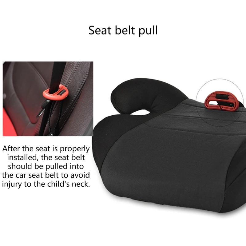 Child Boosting Seats with Adjustable Belt Guide & Cup Holders Kids Car Seats Boosting Cushions with Cup Holders Simple Installs