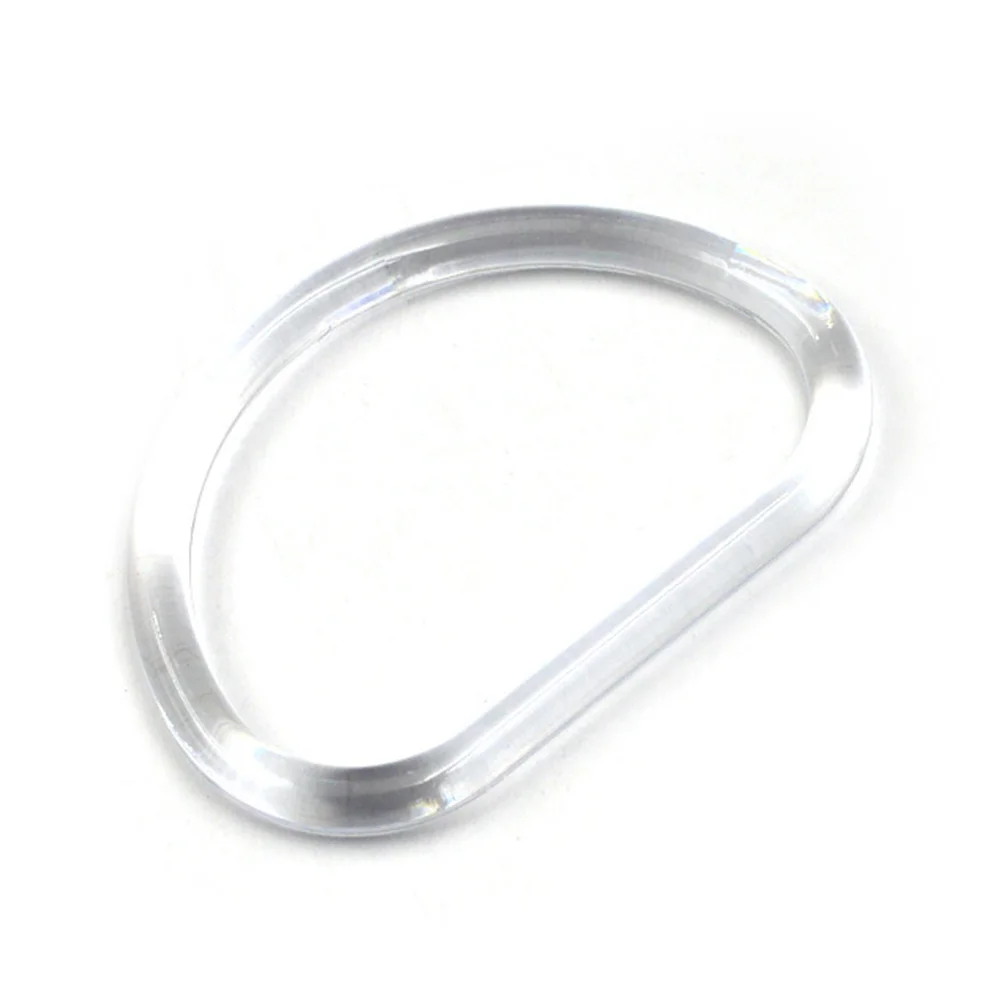 

2Pcs Plastic D Type Handles Durable Half Round Fashion Replacement for Handmade Bag Purse DIY Craft DIY Handles