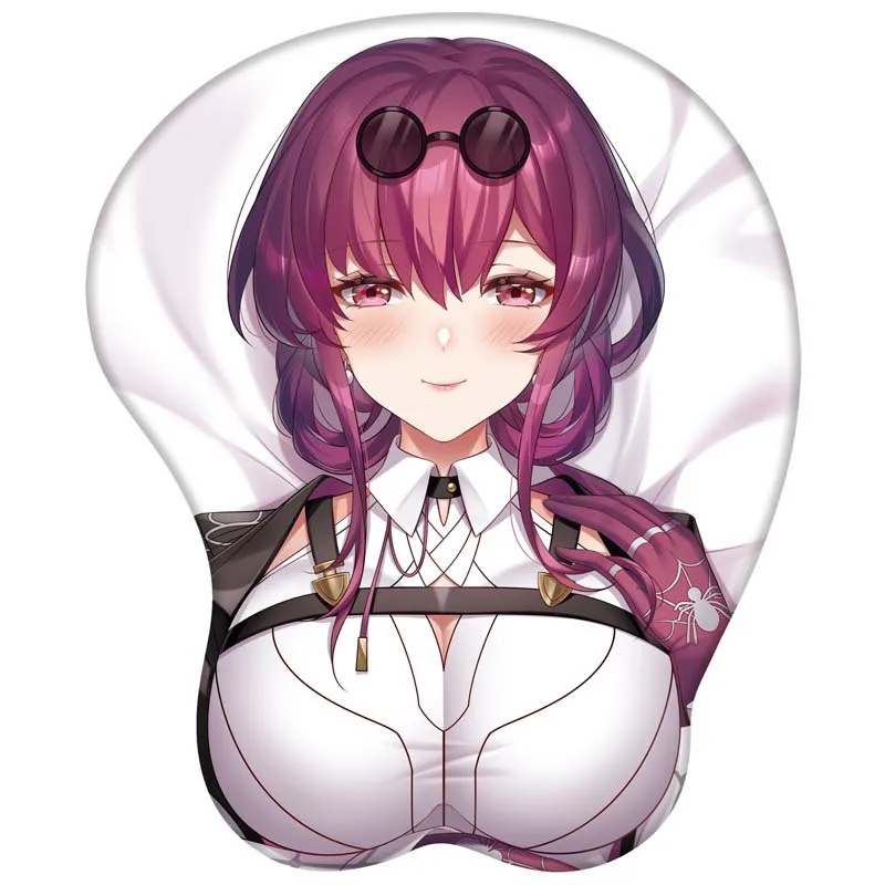 

Kafka 3D Hand Wrist Rest Mouse Pad Game Honkai Star Rail Mousepad Silicone Butt Breast Oppai Soft Gaming Mouse Mat Office Work